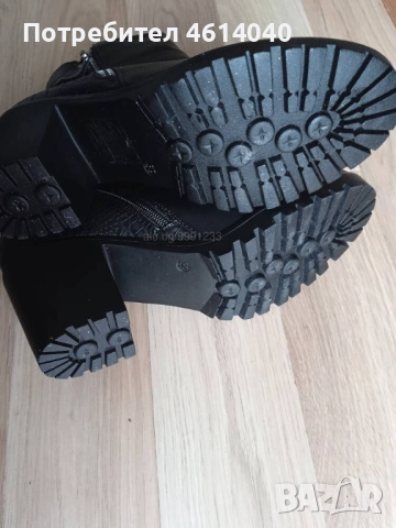 Обувки Боти на ток 7 см размер 37, снимка 3 - Дамски боти - 52513769
