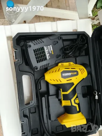 POWERPLUS-КУФАР С КОМПРЕСОР ЗА ПОМПАНЕ НА ГУМИ+ЗАРЯДНО 3003251520, снимка 4 - Аксесоари и консумативи - 49697501