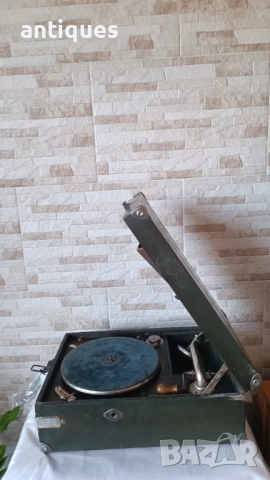 Стар български грамофон с манивела - Radio Electric - 1930"г.  , снимка 2 - Антикварни и старинни предмети - 53007903