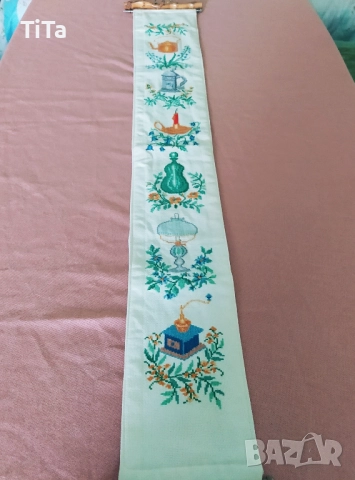 Винтидж вертикален гоблен, снимка 4 - Гоблени - 52143282