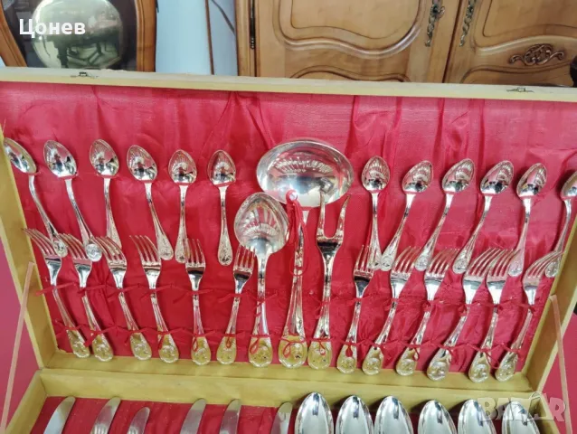 Посребрен сервиз, снимка 2 - Други ценни предмети - 48051924