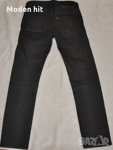 H&M Slim fit за момче  - сиво-черни дънки размер до 140 см., снимка 5 - Детски панталони и дънки - 34110207