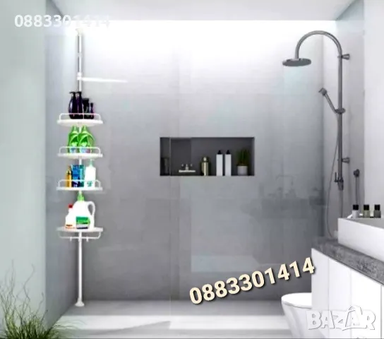 Етажерка за баня Ъглова етажерка 4 рафта , снимка 5 - Етажерки - 47577323