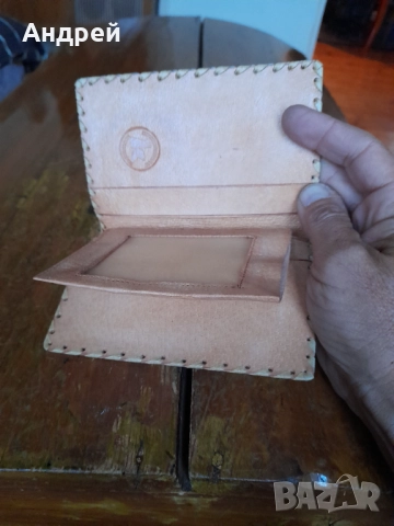 Стар кожен портфейл Птицекомбинат Костинброд, снимка 4 - Други ценни предмети - 52258302