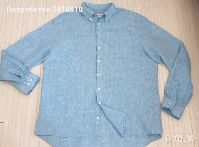 Yves Saint Laurent  Len  Mens Size 2XL ОРИГИНАЛ! Мъжка Ленена Риза.