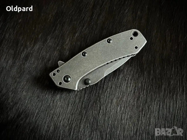 Мощен джобен сгъваем нож Kershaw Cryo Hinderer Framelock (155BW), снимка 5 - Ножове - 48693742