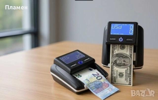 Дигитален детектор за фалшиви Евро банкноти автоматичен и долари 
