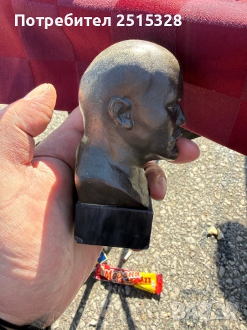 стар руски бюст на Ленин авторски, снимка 2 - Антикварни и старинни предмети - 53691536