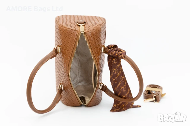 Класическа дамска чанта AMORE Beatrice - Tan, снимка 5 - Чанти - 50656784
