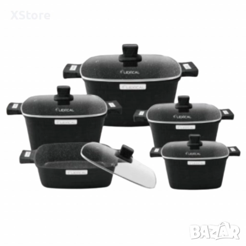 Комплект касероли от 10 части Lexical, серия IMPERIAL FLEX SERIES от гранит