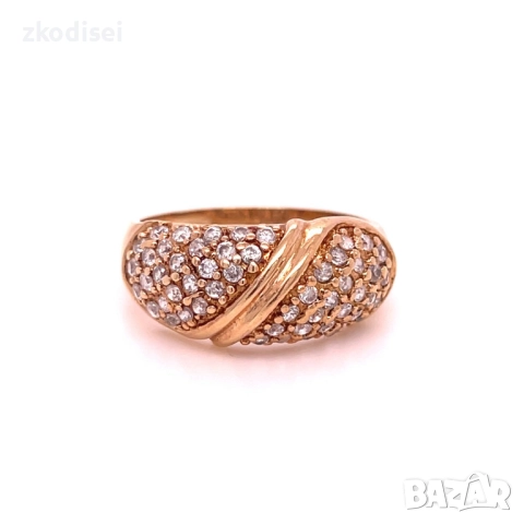 Златен дамски пръстен 6,56гр. размер:59 14кр. проба:585 модел:34766-2