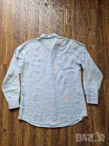 Страхотна мъжка ленена риза JACKPOT размер L , снимка 7 - Ризи - 51413070