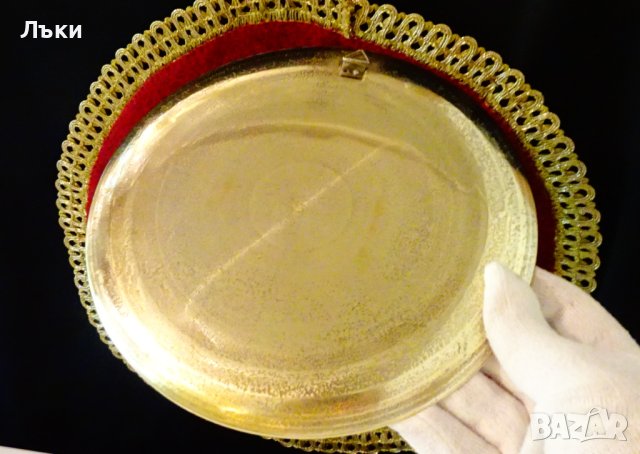 Бронзова чиния,пано cloisonne 480 гр. , снимка 3 - Пана - 41791790