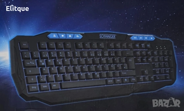 Гейминг клавиатура със синя подстветка GT200, снимка 4 - Друга електроника - 52713984