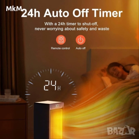 OMISOON Вентилаторена печка 2000 W, Еко , Енергоспестяващ, снимка 7 - Отоплителни печки - 52282690