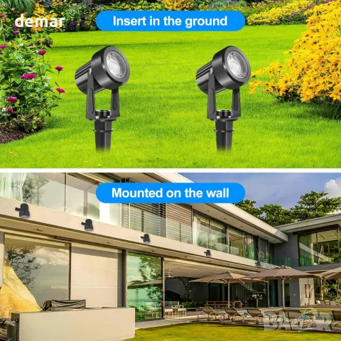 NATPOW градински светлини, градински светлини с колче, 6 броя, снимка 6 - Други - 49823543