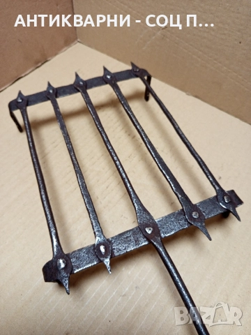 Стара Ръчно Кована Скара За Барбекю., снимка 2 - Антикварни и старинни предмети - 51645302