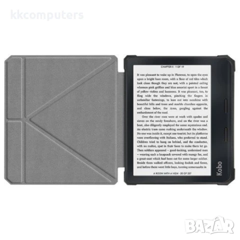 Kobo Libra 2 N418 Soft TPU+PU Leather Кожен Калъф и Протектор, снимка 4 - Калъфи, кейсове - 50962970