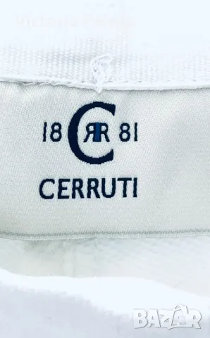 Италианска модна къща CHERRUTI 1881 бял панталон, снимка 5 - Панталони - 50408534