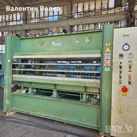 Топла преса за врати и фурнир с размери 2500мм. х 1300мм.-ITALY