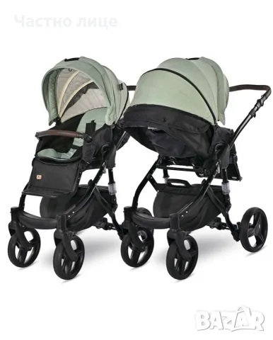 Lorelli - 3in1 Rimini Premium, зелена бебешка количка, снимка 3 - За бебешки колички - 56274460