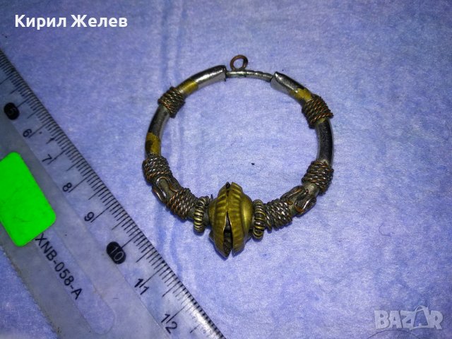 СТАРИННА СРЕБРИСТА ЕтноАРТ ВИСУЛКА МЕД МЕСИНГ СТОМАНА РЪЧНА МАЙСТОРСКА ОРНАМЕНТИРАНА ИЗРАБОТКА 28035, снимка 14 - Антикварни и старинни предмети - 40684987