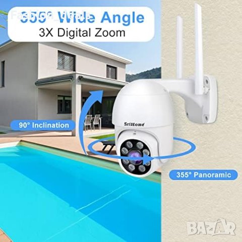 Нова Външна охранителна камера домашно видеонаблюдение Охрана, снимка 3 - Комплекти за видеонаблюдение - 41440572