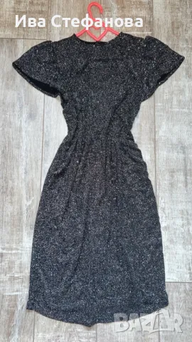 Бляскава нова многоцветна ламе нишка парти коктейлна официална еластична рокля , снимка 8 - Рокли - 48788994