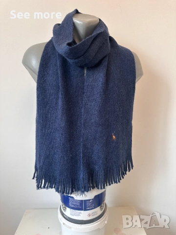 Polo Ralph Lauren мъжки шал вълна, снимка 2 - Шалове - 52923789