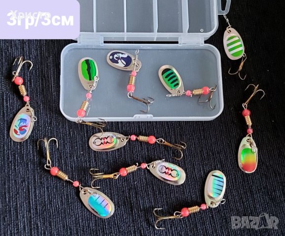 Воблери клатушки блесни за спининг риболов, примамки , снимка 4 - Въдици - 41399988