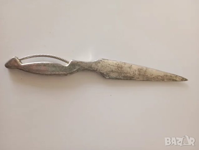 дизайнерски посребрен нож -NINO CERRUTI, снимка 2 - Антикварни и старинни предмети - 49648802