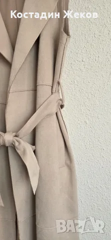 Нов. Дамски елек от изкуствен велур на Zara , снимка 6 - Елеци - 55890645