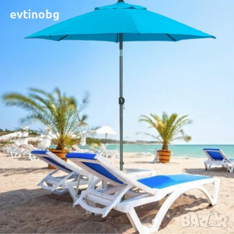 Градински чадър Muhler U5060 – Елегантна защита от слънцето във вашата градина, снимка 2 - Градински мебели, декорация  - 53857812