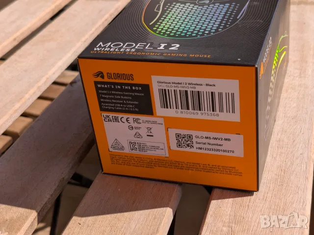 Glorious Model I 2 Wireless Black – нова запечатана безжична геймърска мишка, снимка 3 - Клавиатури и мишки - 56337687