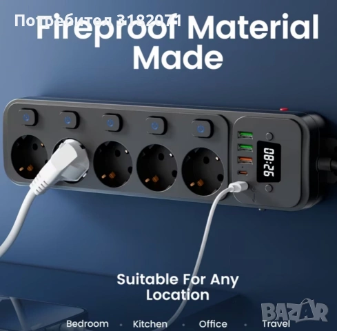 3м. разклонител с часовник , снимка 4 - Други - 53798297