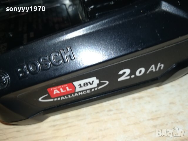 bosch li-ion battery pack 18v/2.0ah 2307231945, снимка 2 - Винтоверти - 41636148