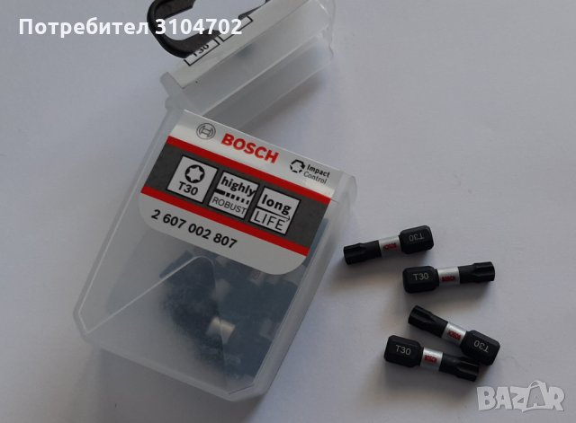 Bosch ударни накрайници impact control PH2, PZ2 и TX30 25 броя в кутия, снимка 8 - Отвертки - 34586015