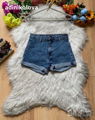 Дънкови панталонки Бершка, снимка 1