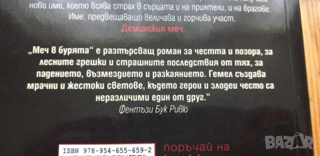 Риганте. Книга 1: Меч в бурята - Дейвид Гемел, снимка 5 - Художествена литература - 51017590