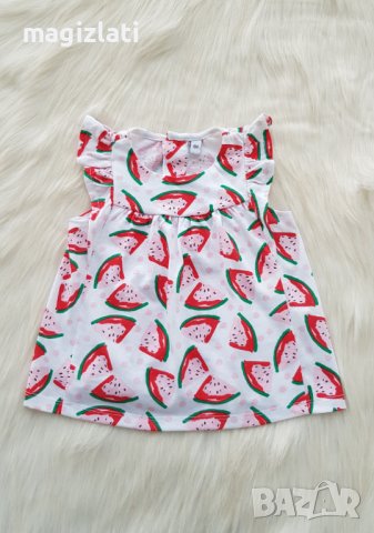 Бебешка рокля диня размер 6 месеца - НОВА, снимка 6 - Бебешки рокли - 41534445