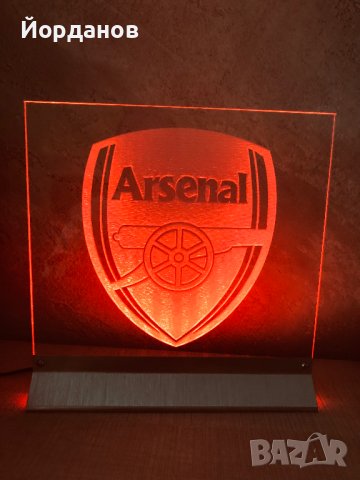 Нощна лампа с емблема на футболен отбор, снимка 3 - Настолни лампи - 44488247