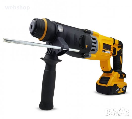 Акумулаторен перфоратор 24V с 2 батерии ГАРАНЦИЯ 2г, снимка 1