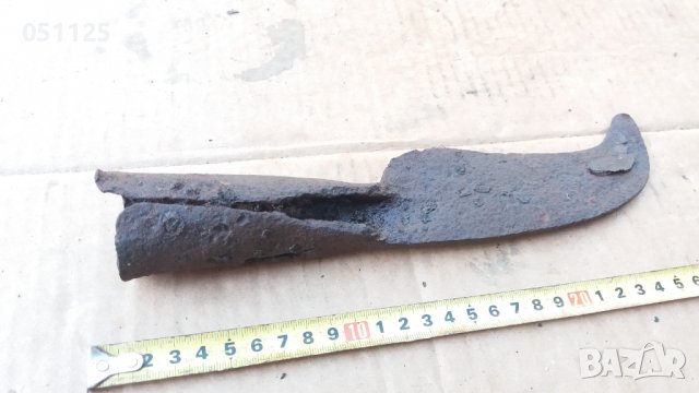 кован интересен възрожденски търпан, косер, секира, снимка 12 - Антикварни и старинни предмети - 38818824