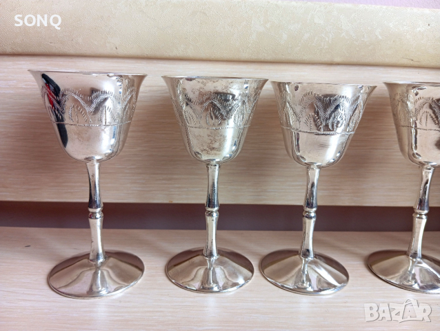 Страхотен Посребрен Сервиз, снимка 8 - Антикварни и старинни предмети - 44523430