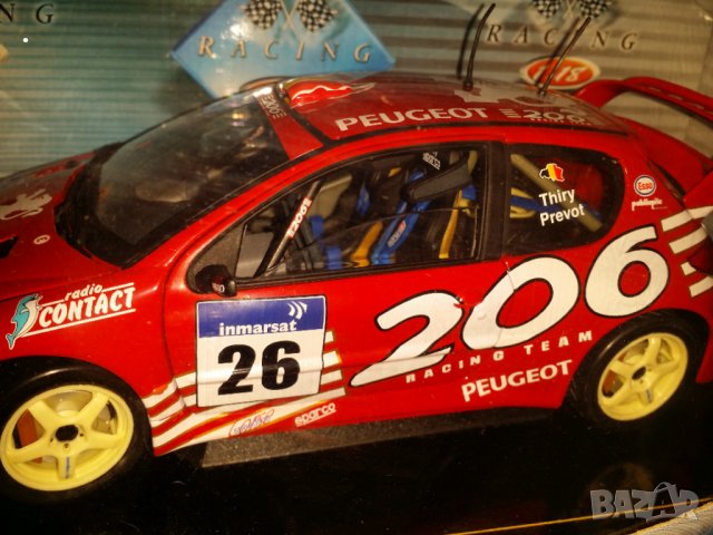  Peugeot 206 Rally 1.18 Solido, снимка 3 - Колекции - 34603644