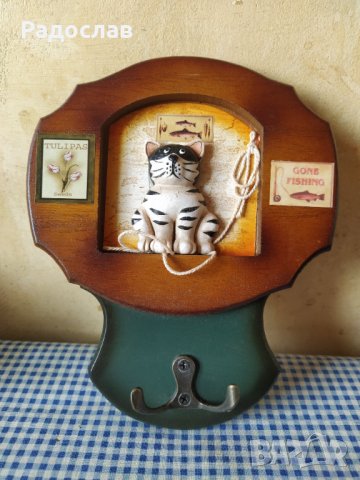 дървено пано със закачалка, снимка 3 - Декорация за дома - 39700506