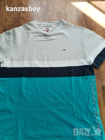 Tommy Hilfiger - страхотна мъжка тениска L, снимка 4 - Тениски - 51021280