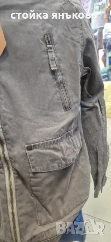 Тънко мъжко бежово яке от памучен плат, снимка 3 - Якета - 49747834