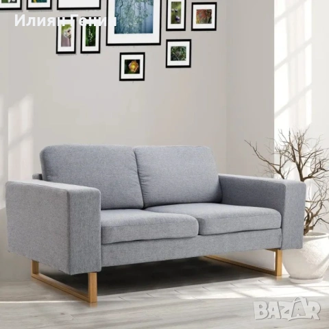 Двуместен диван HOMCOM®, снимка 9 - Дивани и мека мебел - 53449499