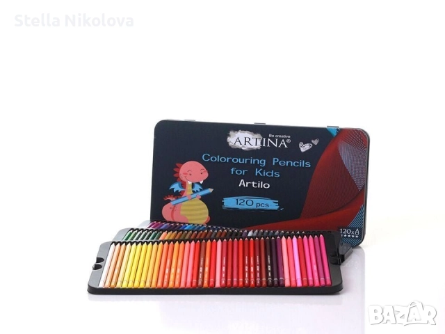 Комплект от 120 бр. цветни моливи